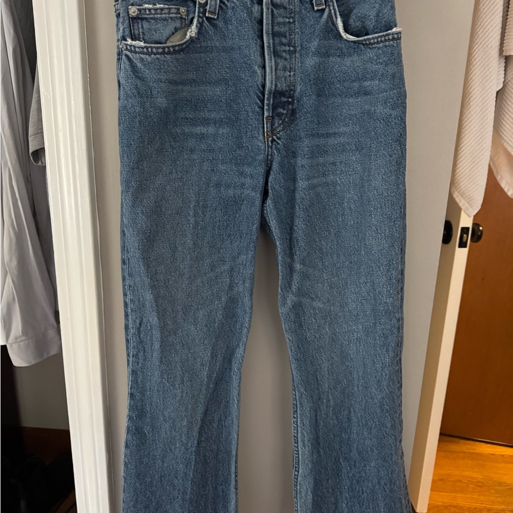 Reformation Women's Bootcut Jeans in Classic Blue